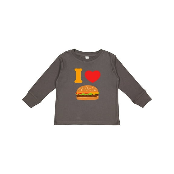 Inktastic I Love Cheeseburgers Boys or Girls Long Sleeve Toddler T-Shirt