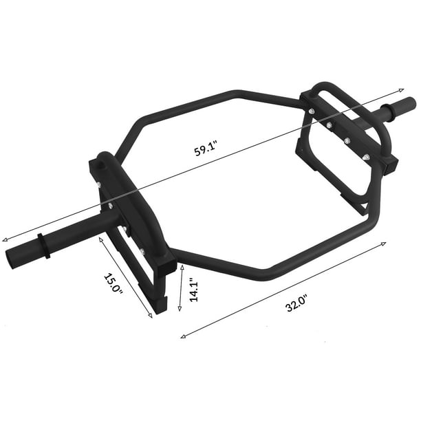 BalanceFrom Olympic 2Inch Hex Weight Lifting Trap Bar, 500Pound