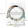 thumbnail image 2 of Crystal Bracelet for Women 8mm Natural Stone Crystal Beaded Bracelets Adjustable Handmade Gemstone Bracelet Healing Jewelry Mother's Day Gifts for Women, 2 of 6
