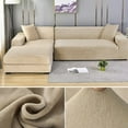 thumbnail image 1 of Housse de Sofa en Velours Épaisse et Élastique Housse de Sofa 1/2/3/4 Places pour Salon Housse de Sofa en Velours Peluche en Forme de L pour Coin Housse de Canapé, 1 of 7