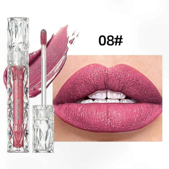 Radiant Sparkle Lip Color, Durable Waterproof Lip Stain with Crystal Glow Effect