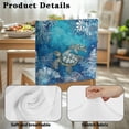 thumbnail image 7 of TSOVTHRID Sea Turtle Coral Blue Print Chair Back Slipcovers Washable Dining Chair Cover for Party Banquet Living Room Breathable Chairs Back Protector Cover, Set of 1, 7 of 7