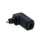 thumbnail image 2 of Adaptador TOSLINK DIGITAL SPDIF macho a hembra Ángulo derecho SatelliteSale PVC negro, 2 of 7