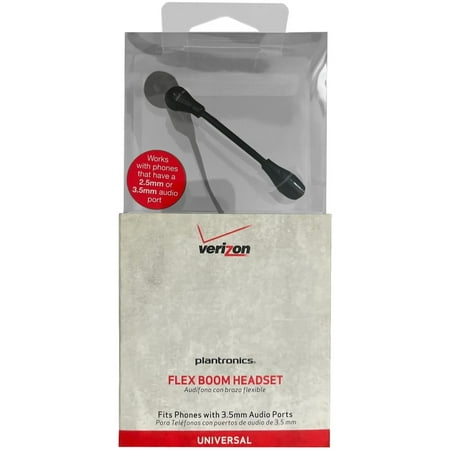Plantronics MX150 Verizon OEM Flex-Boom Universal Headset 2.5mm and 3.5mm