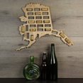 thumbnail image 3 of Torched Alaska Wine Cork Map Wall Mount Display Decor 24"x24"x18" Tan, 3 of 3