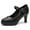 Black, variant on DADAWEN Women's Pumps Round Toe Platform Heels Mary Janes Dress Heels Bridal Wedding Party Shoes Black US Size 6