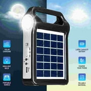15W Solar Generator,DFITO 2400mAh Portable Power Station with LED Light, Backup Electric System for Home Outdoors Camping Travel Emergency