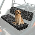 thumbnail image 3 of Yuyamidu Dog Paw UTV Seat Cover Cute Mule Bench Seat Cover with Backrest Cover Replacement Compatible with Kawasaki Mule 3000 3010 3020 4000 4010 2001-2023 2025, Black, 3 of 6