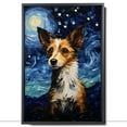 thumbnail image 2 of Thuan Portuguese Podengo Pequeno Dog Art Van Gogh-Inspired - Contemporary Abstract Modern Dog Wall Decor - Dog Painting Canvas Canvas Print 11x17 inches Unframed, 2 of 6