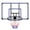Black+Blue 975, variant on Wall Mounted Basketball Hoop 35x24 Inch Shatterproof Backboard, Indoor Outdoor Folding Rim with All Weather Net for Garage Backyard Play