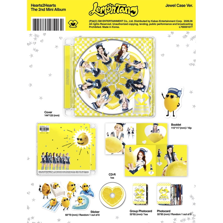 HEARTS2HEARTS - [LEMON TANG] 2nd Mini Album JEWEL CASE Version