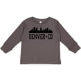 thumbnail image 3 of Inktastic Denver Colorado City Skyline Boys or Girls Long Sleeve Toddler T-Shirt, 3 of 5