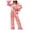 Red, variant on Pant Suits for Women Dressy Grandmother Bride Wedding Guest Pants for Women Dress Formal Pants Suits Work Wedding Guest Pantsuit Fashion Casual Printed Long Sleeve Shirt Long Trousers Two Piece Red S