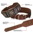 thumbnail image 3 of Pet Artist 2 Inch Wide Dog Collars Retro Studded Real Leather Large Pet Collars Heavy Duty Rottweiler L XL XXL, 3 of 12
