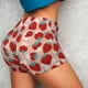 thumbnail image 4 of Fotbe Red Strawberry Shorts Sin Costuras – Shorts Deportivos de Cintura Alta para Mujer, Elásticos para Gimnasio, Yoga, Running o Ciclismo-Medium, 4 of 8
