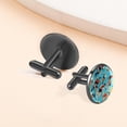 thumbnail image 6 of Football Elegant Dress Accessory: Stainless Steel Men's Cufflinks Set with Shirt Clip for Formal Occasions, 6 of 6