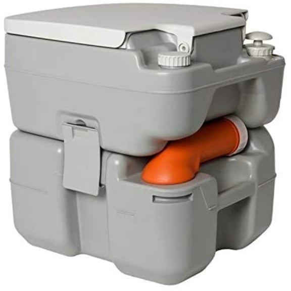 Hike Crew 20 Gallon Portable Camping Toilet with 1 Flush Tank