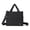 Black, variant on Puffer Tote Bag for Women, Lightweight Puffy Handbag with Compartments, Quilted Shoulder Bag for Work, Travel, Gym-Jet Black