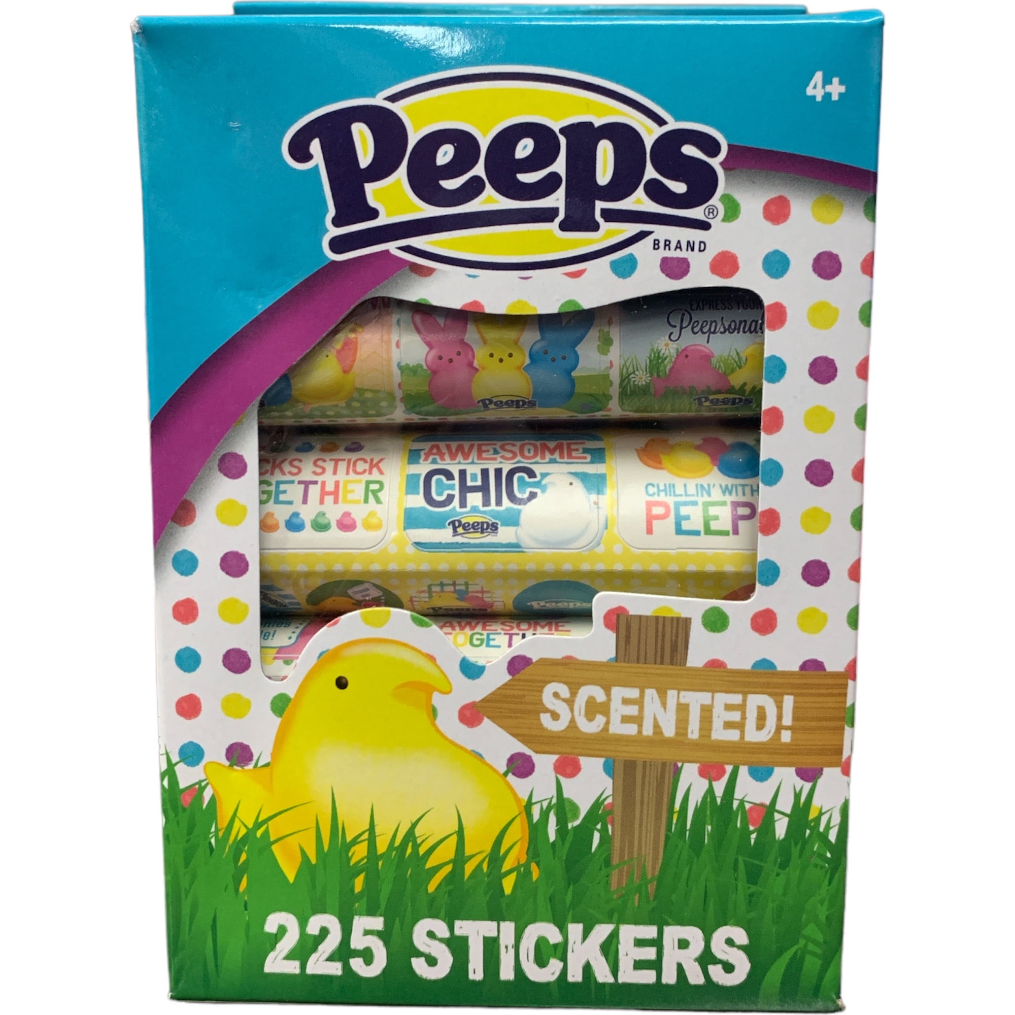 Premade Easter Gift Basket for Kids Prefilled Easter Basket Peeps Themed Reusable Basket by Clear Above Blue Peep
