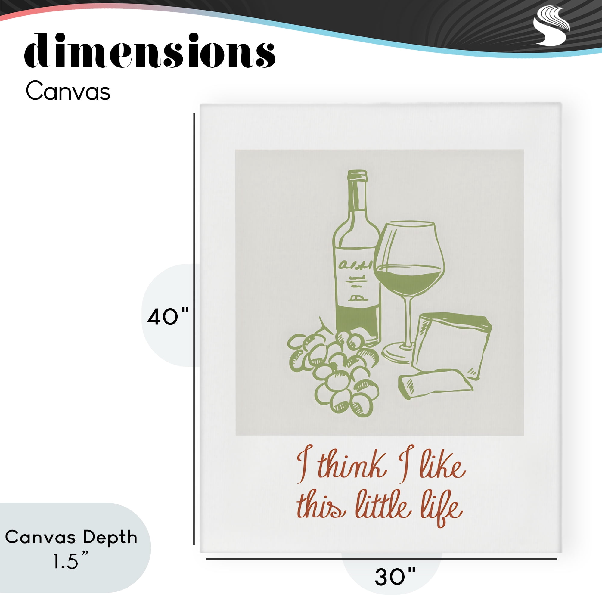 Stupell Industries I Think I Like This Little Life Canvas Wall Art, design by The Prints Vibe