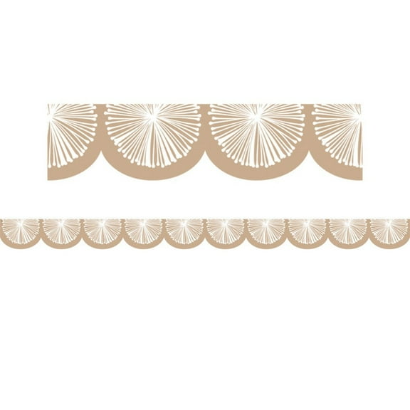 Natural Poms Scalloped Die-Cut Border Trim [TCR7215]