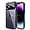 Purple Clear, variant on for iPhone 14 Pro Max Case Crystal Clear with Camera Lens Protector Luxury Plating Transparent Shockproof Anti-Scratch Soft TPU Phone Cases for Women Men-Black