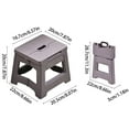 thumbnail image 3 of Folding Step Stool,Compact & Small Storage Size - Portable Collapsible Plastic Step Stool,Non Slip Folding Stools for Camping, Fishing, Travel, Gardening(Gray), 3 of 6