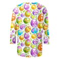 thumbnail image 4 of T Shirts for Women Plus Size 3/4 Sleeves Shirts Casual Print Blouse Round Neck Fashion Tops, 4 of 5