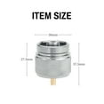 thumbnail image 2 of TFixol Adaptateur Compact de Propane vers Réservoir de Gaz Plat pour Cuisinières Extérieures - Outil de Conversion en Alliage d'Aluminium Argenté et Laiton, 2 of 7