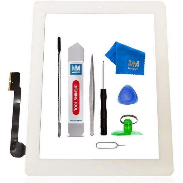 Digitizer Compatible with iPad 3 (White) 9.7 Inch Touchscreen Front Display  embly Incl Tool kit 
