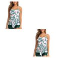 thumbnail image 2 of Sonducket Conjunto de lencería elegante para mujer - Ligero y transpirable con almohadilla en el pecho para mayor comodidad Conjuntos de ropa de Blanco METRO 2Conjunto, 2 of 6