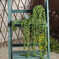thumbnail image 4 of Coolmade 4pcs Artificial Succulents Hanging Plants Fake String of Pearls for Wall Home Garden Decor (24 Inches Each Length), 4 of 9