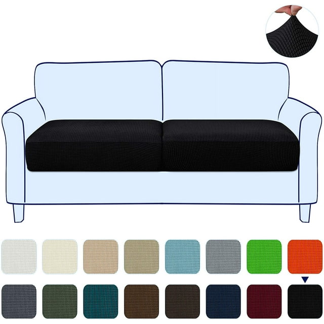 Subrtex Housse de Coussin Extensible Douce Texturée pour Canapé d'Angle