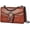 Small, Brown, variant on Women's Shoulder Chain Bag Crossbody Purse - Crocodile Grain PU Leather Messenger Bag Evening Square Satchel Handbag
