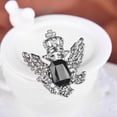 thumbnail image 2 of Broche de alfiler de cuello Sunnimix Vintage águila plata negro, 2 of 8