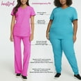 thumbnail image 3 of Heartsoul Break On Through Scrubs Top For Women Shaped V-Neck 20710, 3 of 7