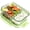Green, variant on 1050ml Glass Lunch Box - Microwave Safe Bento Food Storage Container with Compartments for Work(Sky Blue,3-1000ml)