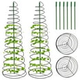 thumbnail image 1 of KEINXS Sturdy Metal Plant Support Rack - Green Bean Trellis Tower  Stretchable and Durable Plant Support for Climbing Vines, 1 of 7