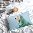 thumbnail image 5 of Sikiie Dog Wrapped in Towel Pillow Covers, Throw Pillow Case Cushion Covers,Cushion for Bedroom,Couch,Home-16"x24", 5 of 6