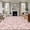 Pink, variant on 5'x8' Area Rugs, Pink Baroque Indoor Outdoor Area Rug for Living Room Bedroom, Farmhouse Scroll Floral Damask Patterned Washable Bathroom Rugs Kitchen Floor Carpet Mats Home Decor Aesthetic