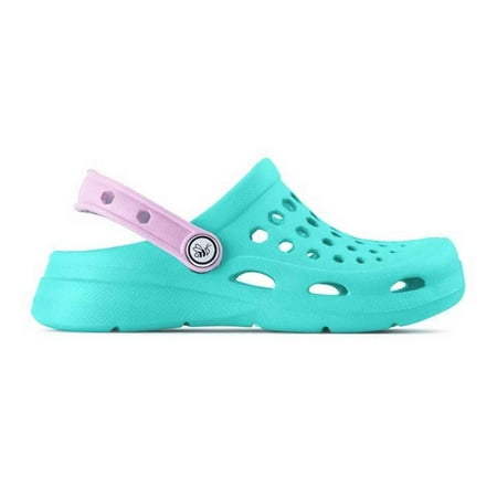 

Joybees Kids Active Clog - Durable & Comfortable - Island Aqua/Lavender (J3/4)