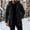 Black, variant on Winter Zipper Jackets Outwear for Men Fleece Sherpa Lined Jacket Mens Toggle Trench Coat Heavyweight Warm Hooded Casual Suede Leather Jacket with Multi Pockets