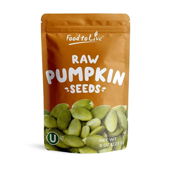 Raw Pepitas (Pumpkin Seeds), 0.5 Pounds — Raw, Kosher, Vegan — by Food to Live