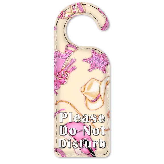 Do Not Disturb Door Knob Hanger Sign - Cowgirl - Image by Dan Morris