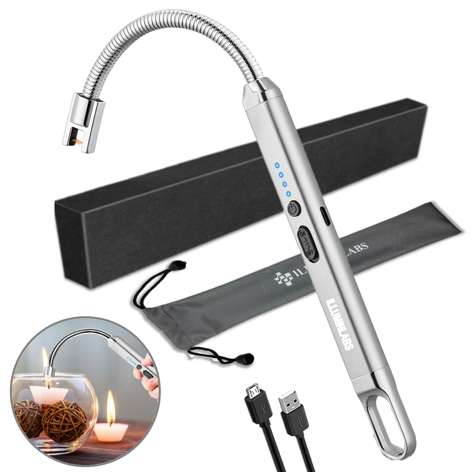 Illuminlabs Electric Lighter USB Rechargeable Candle Lighters, Long