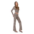 thumbnail image 3 of Forever 21 Women's Leopard Print Zip-Up Hoodie, Dramatic Embroidery for Cozy Everyday Layering & Going Out, XS, 3 of 6
