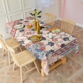 thumbnail image 5 of Multicolor Ethnic Patchwork Pattern Rectangle Tablecloth 60"x102",Waterproof Polyester Rectangle Table Cloth, Wipeable Spillproof Polyester Tablecloth for Dining, Camping, Indoor and Outdoor, 5 of 6