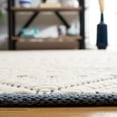 thumbnail image 4 of SAFAVIEH Natura Andy Geometric Wool Area Rug, Ivory/Blue, 3' x 5', 4 of 8