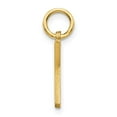 thumbnail image 4 of Diamond2Deal 14k Yellow Gold Satin Diamond-Cut Letter K Initial Charm Pendant for Women, 4 of 6