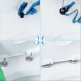thumbnail image 1 of Bisagra para asiento de inodoro, accesorios de fijación superior, bisagras de liberación rápida, juego de tornillos, 2 uds. LingWen 8390612164347, 1 of 1